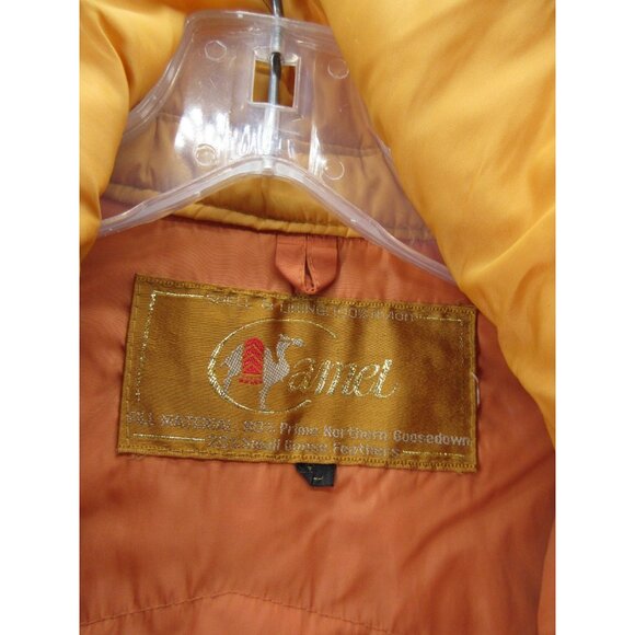 VINTAGE Camel Vest Large Goose Down Puffer Quilted 70s 80s Gorpcore * - Picture 11 of 14
